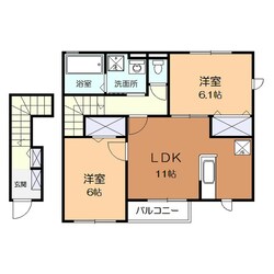 サニーハウス（伊勢原白根）の物件間取画像